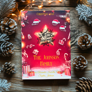 Festive Red and White Holiday Cheer Customisable Invitation