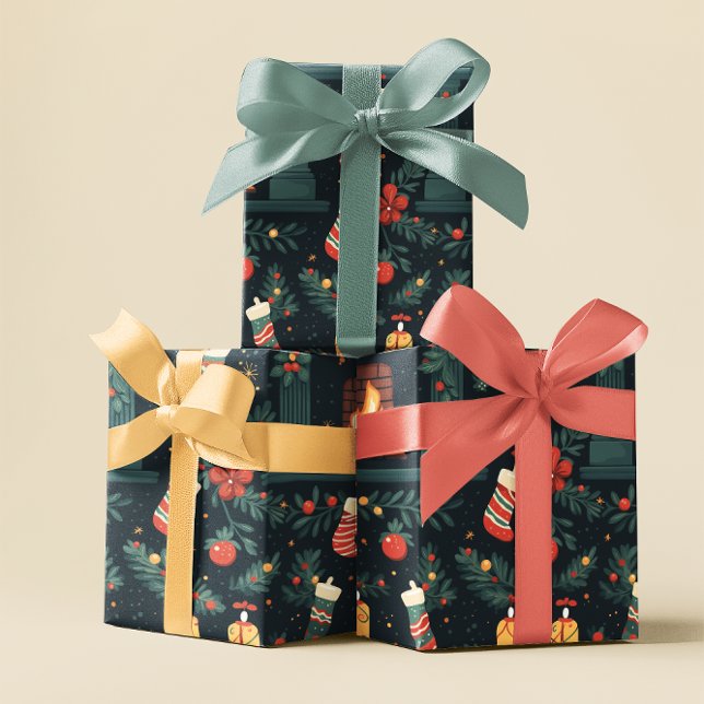 Festive Red Candy Cane Gift Wrap (Creator Uploaded)