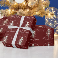 Festive Red Gold Nutcracker Christmas Dark