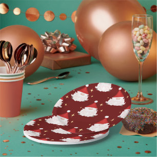 Festive Red Gonk Christmas Gnomes Nordic Paper Plate