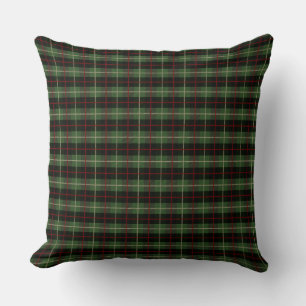 Festive Red, Green and Cream Cosy Christmas Plaid Cushion
