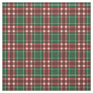 Festive Red Green Christmas Tartan Plaid Fabric