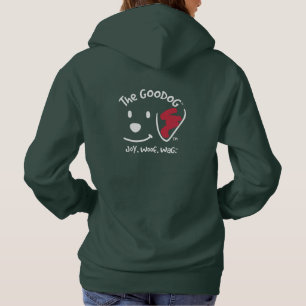 Festive Red & Green Goodog Holiday Joy. Woof. Wag™ Hoodie