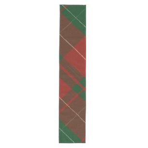 Festive Red & Green Plaid Tartan Christmas Medium Table Runner