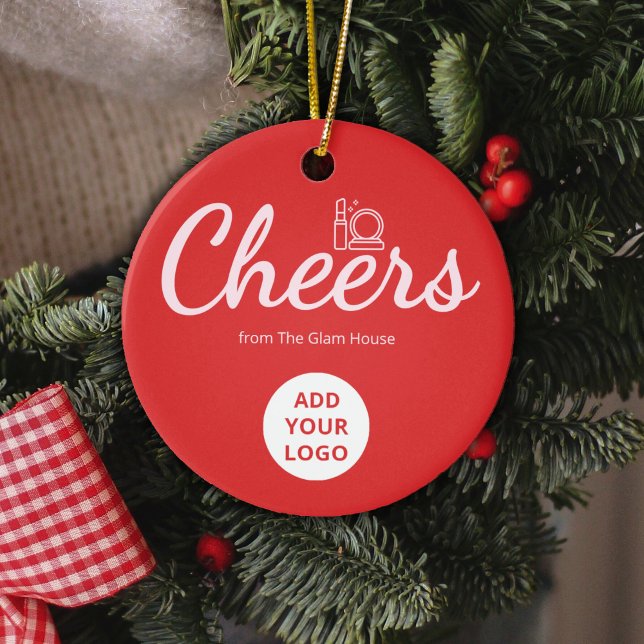  Festive Red Logo Ornament for Beauty Brands (Creator Uploaded)