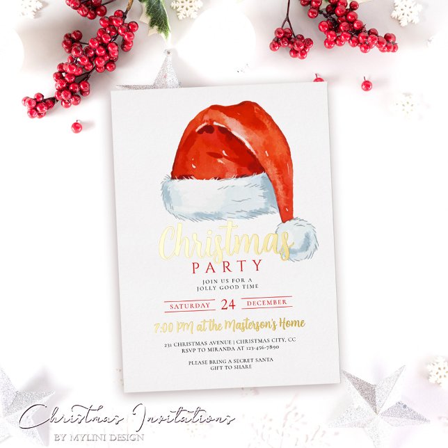 Festive Red Santa Hat Christmas Party (Creator Uploaded)