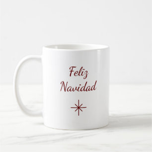 Festive Red Snowflake Christmas Holiday Coffee Mug