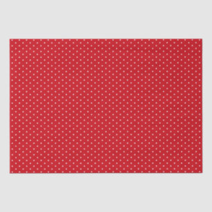 Festive Red White Polka Dots Holiday Christmas  Tissue Paper