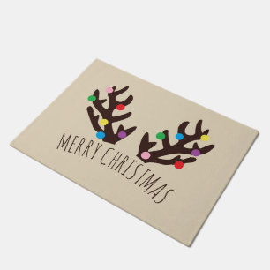 Festive Reindeer Antlers, Christmas Doormat
