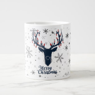 Festive Reindeer Christmas Mug