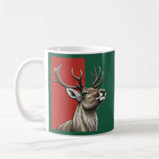 Festive Reindeer Coffee Mug