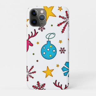 Festive Reindeer Magic Pattern Design iPhone 11 Pro Case