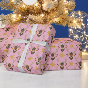 Festive Reindeer Wrapping Paper