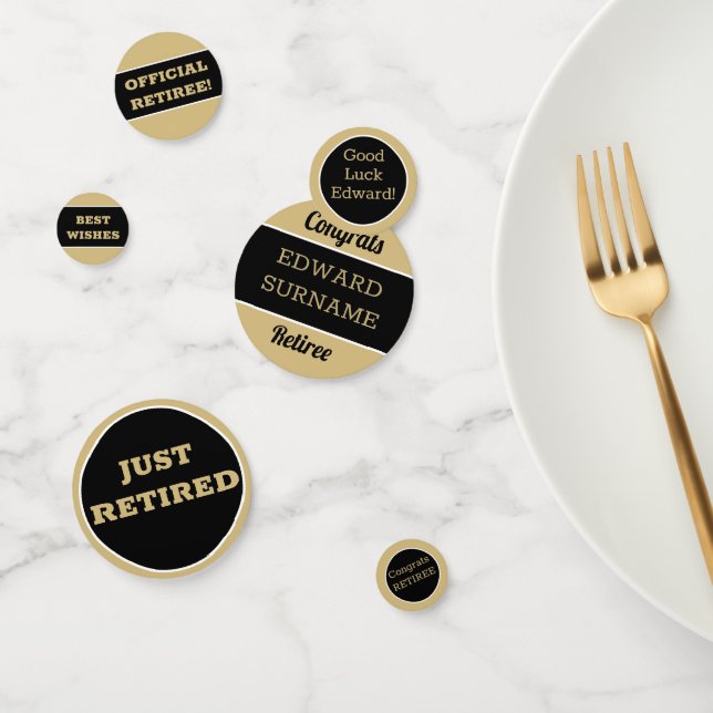 Festive Retirement Party table Confetti (Group)