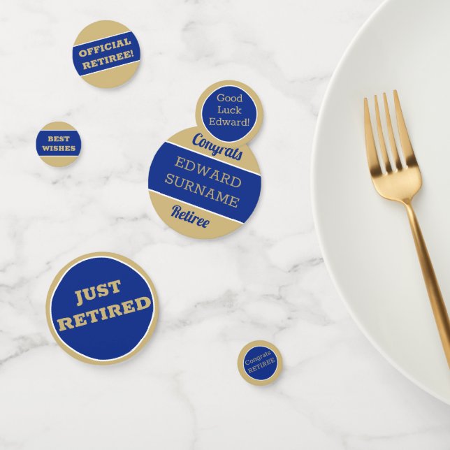 Festive Retirement Party table Confetti (Group)