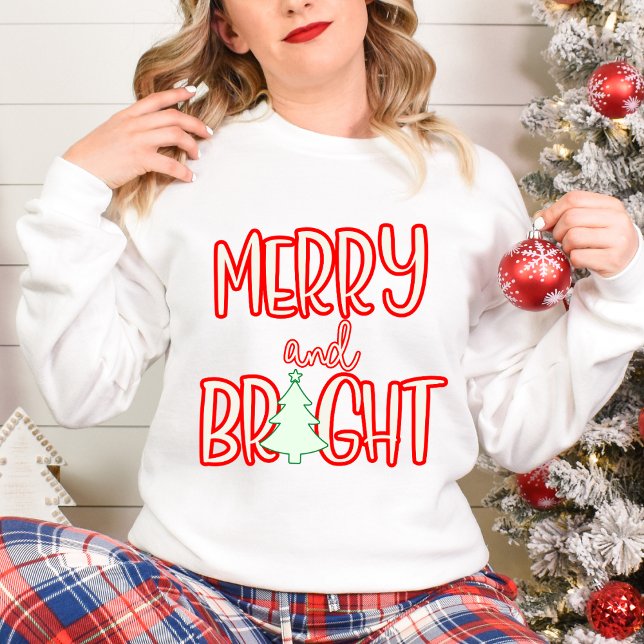 Festive Retro Holiday Sweater with Christmas Tree  (Creator Uploaded)