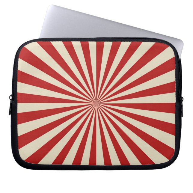 Festive Retro Popcorn Classic Spinning Wheel Laptop Sleeve (Front)