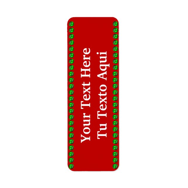 Festive Return Address Labels (Front)