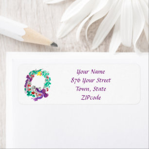 Festive Ribboned Christmas Wreath