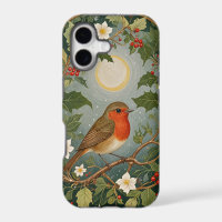 Festive Robin and Holly