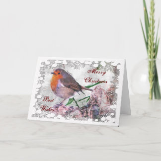 Festive Robin Christmas Card