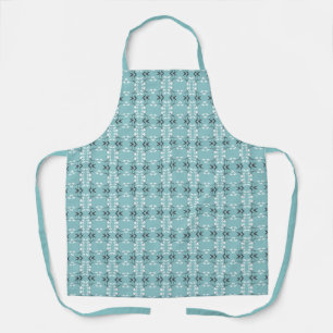 Festive Royal Botanical Robin's Egg Blue Apron