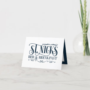 festive Saint Nicks bed breakfast  Holiday Card