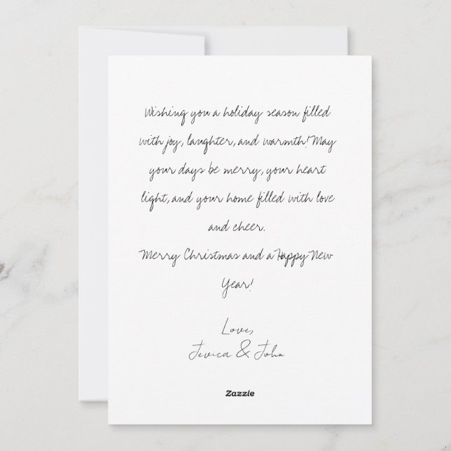 Festive Santa and Friends Christmas Card (Back)