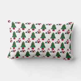Festive Santa Christmas Throw Pillow | Cosy