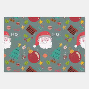 Festive Santa Christmas Wrapping Paper