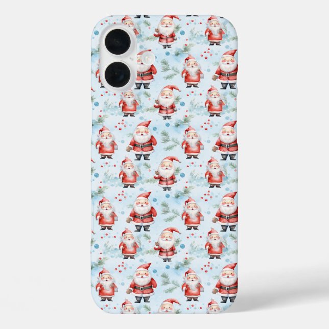 Festive Santa Claus Christmas Pattern Case-Mate iPhone Case (Back)