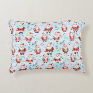 Festive Santa Claus Christmas Pattern Decorative Cushion