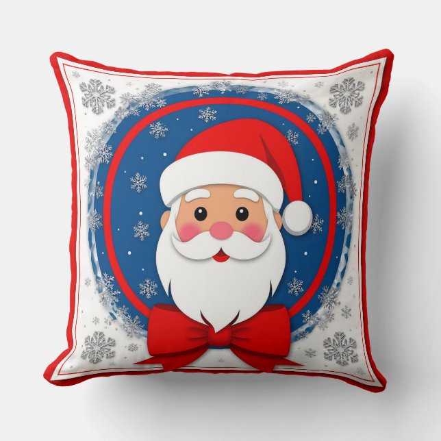 Festive Santa Claus Cushion (Front)