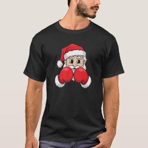 Festive Santa Claus Fun Christmas Boxing Gloves Pr T-Shirt