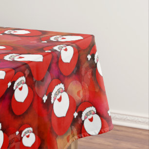 Festive Santa Claus Pattern Tablecloth