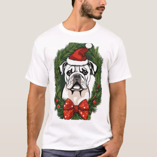 Festive Santa Dog T-Shirt – Perfect for Dog Lover