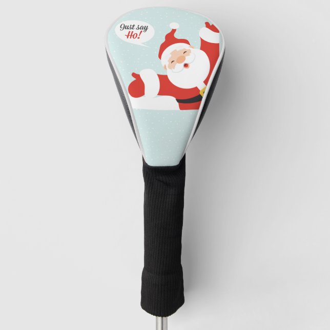 Festive Santa Golf Gift for Dad & Grandpa Golf Head Cover (Front)