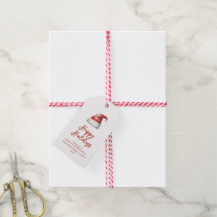 Festive Santa Hat  Gift Tags