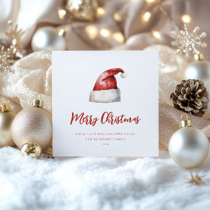 Festive Santa Hat Holiday Card