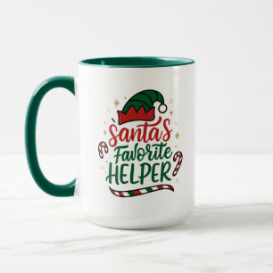 Festive Santa Helper Christmas Combo Mug