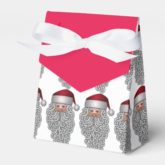 Festive Santa Holiday Favour Box (Front Side)