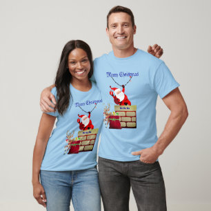 Festive Santa Merry Christmas  T-Shirt