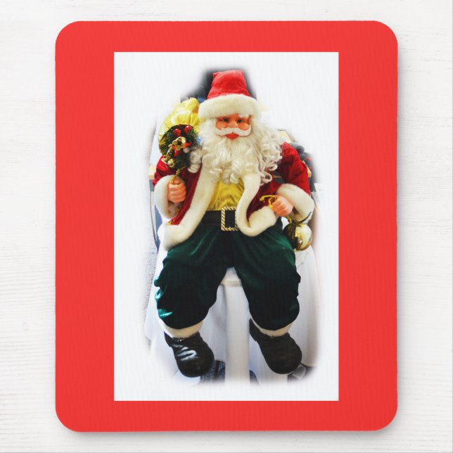Festive Santa Mouse Mat (Front)