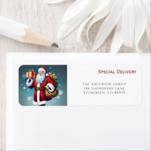 Festive Santa Special Delivery Return Address
