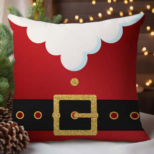 Festive Santa Suit Christmas Cushion