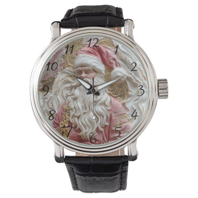 Festive Santa's artistic portrayal Watch (Front)