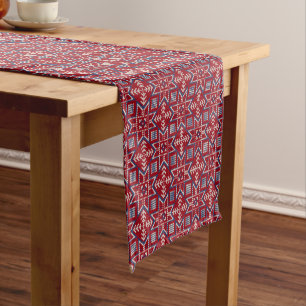 Festive Scandinavian Sweater Pattern   Short Table Runner