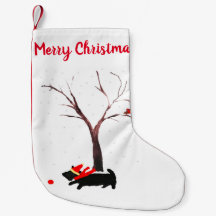 Festive Scottie Dog and Robin