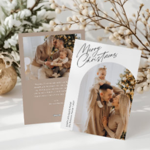 festive script christmas arch  holiday card