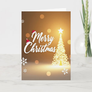 Festive Script Christmas Card